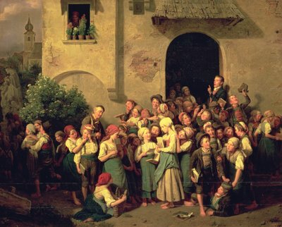 Dopo la scuola, 1844 da Ferdinand Georg Waldmuller
